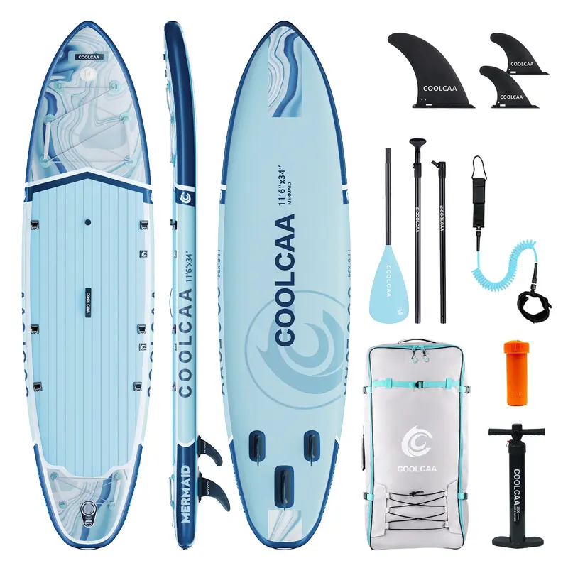 11'6 Ocean Stream Aufblasbares SUP Board Package  Blau（Neues Modell 2026）