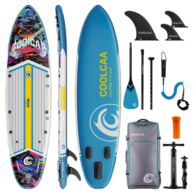 11'8 Cosmic Splash Aufblasbares SUP Board Package mit Carbon Paddel (Neues Modell 2026)