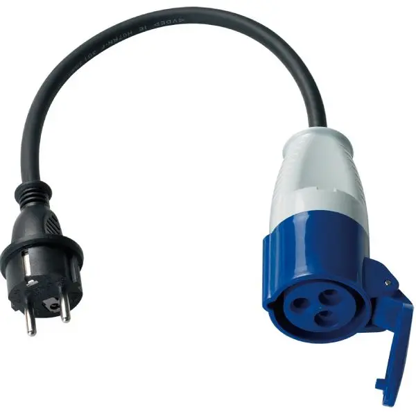1852 Adapterkabel CEE-Kupplung auf Schuko-Stecker – 3 × 2,5 mm²