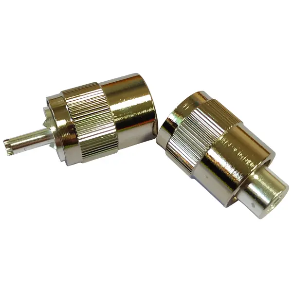 1852 Antennenstecker PL259 – zum Löten, für 6 mm Kabel (2 Stück)