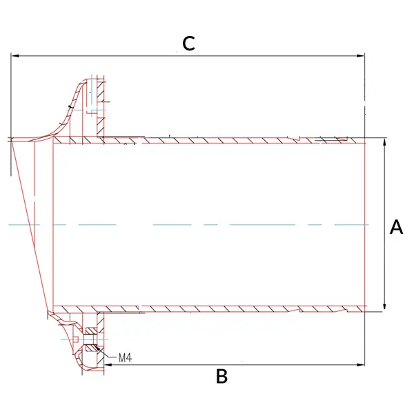 1852 Borddurchlass Edelstahl A4 mit Rückschlagklappe – für Auspuffsysteme