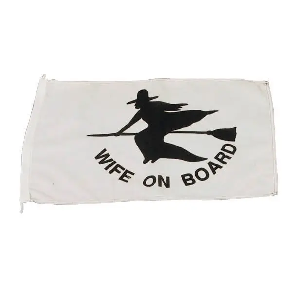 1852 Flagge Wife on board 30x45cm