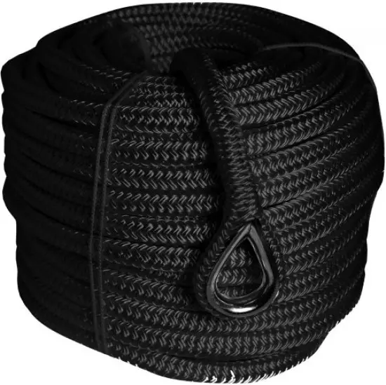 1852 Geflochtene Ankerleine mit rostfreier Kausch – stoßdämpfend, Polyester