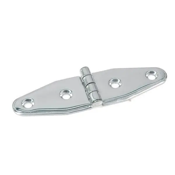 1852 Scharnier aus Edelstahl A4 – hochglanzpoliert, 105 × 28 mm