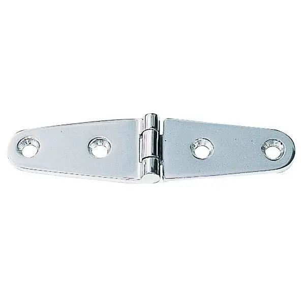1852 Scharnier aus gegossenem Edelstahl A4 – handpoliert, 25,5 × 104 mm