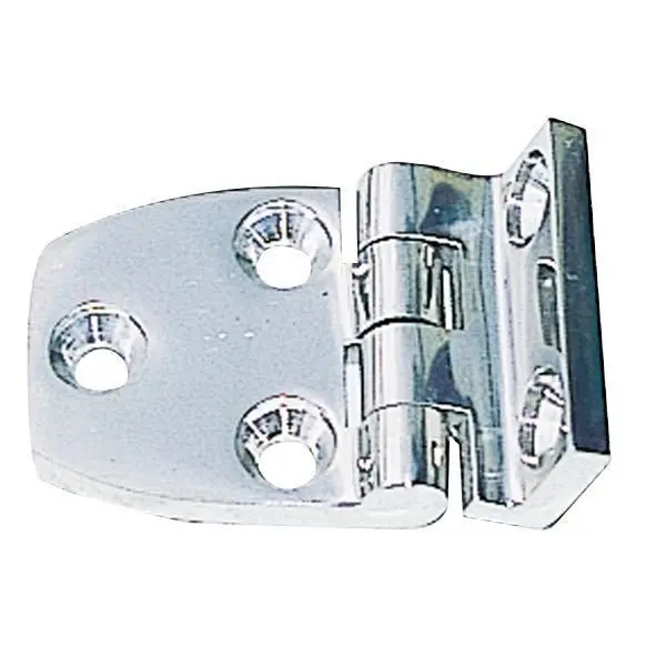 1852 Scharnier aus gegossenem Edelstahl A4 – handpoliert, 37,5 × 69,5 mm