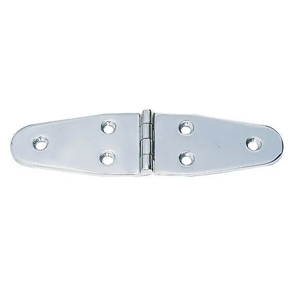 1852 Scharnier – gegossener, handpolierter Edelstahl A4 (AISI 316), 38 × 142 mm