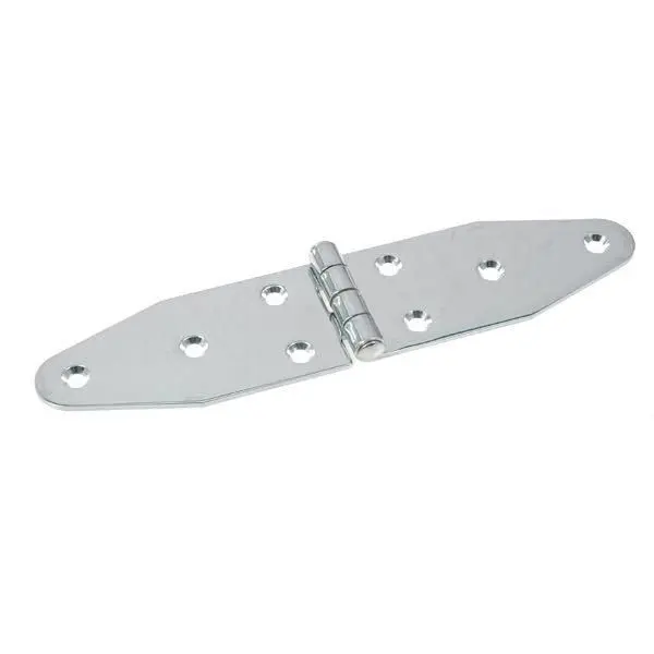 1852 Scharnier – hochglanzpolierter Edelstahl A4 (AISI 316), 180 × 40 mm