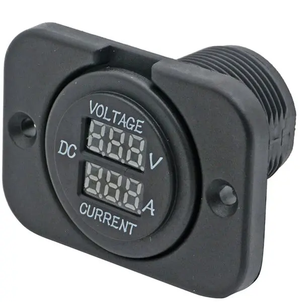 1852 Volt-/Amperemeter – kompaktes Bordpanel 6–30 V DC / 0–10 A