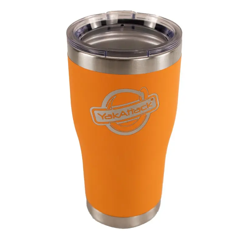 20 oz YakAttack Laser Engraved Logo Tumbler, Orange