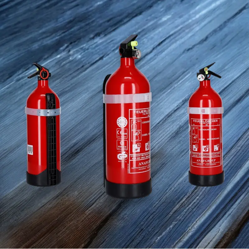 2kg ABC Pulver Feuerlöscher mit Manometer Lotos Sportboot