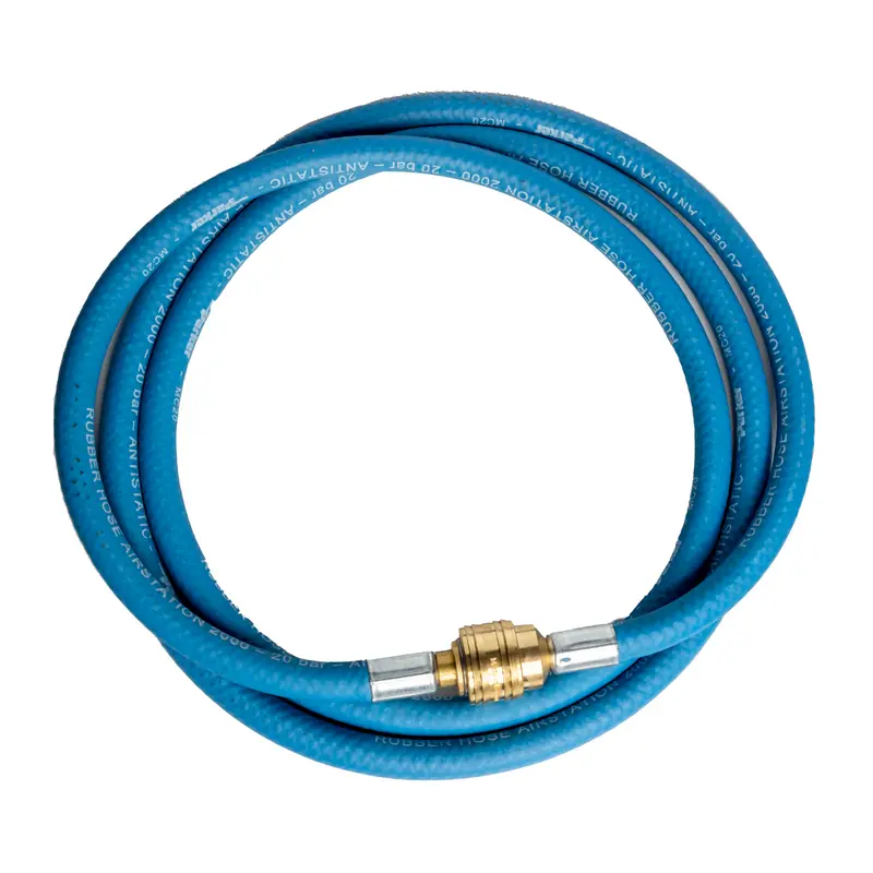 2m Compressed Air Hose Booster | Antistatic Drive Hose with NW 7.2 Coupling & Plug