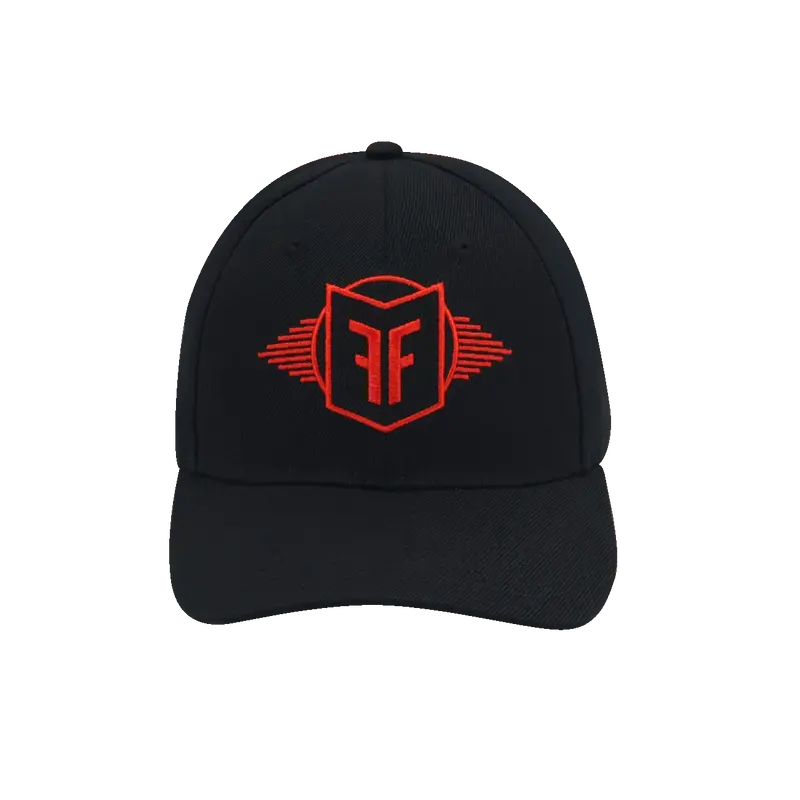 6-Panel Cap Black with Red Future Fly Logo