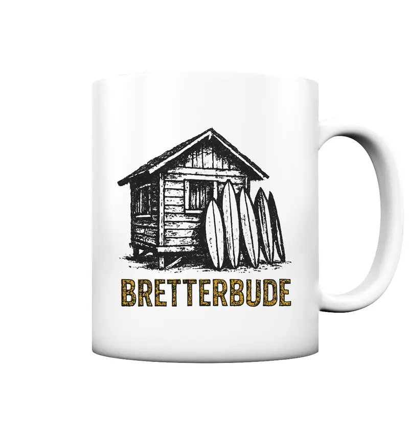 Achtung Bretterbude - Tasse matt