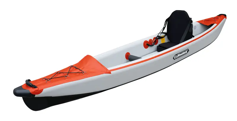 Allroundmarin Hartluft Single-Kajak Flair L rot/grau