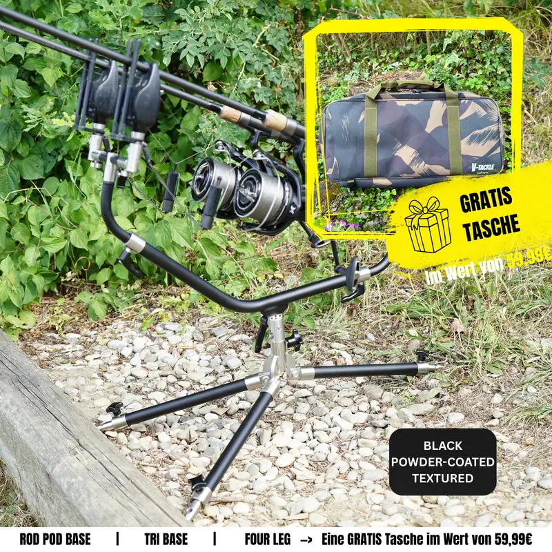 Angebot FREE BAG - Black Powder-Coated - V1 Rod Pod Tri-Base