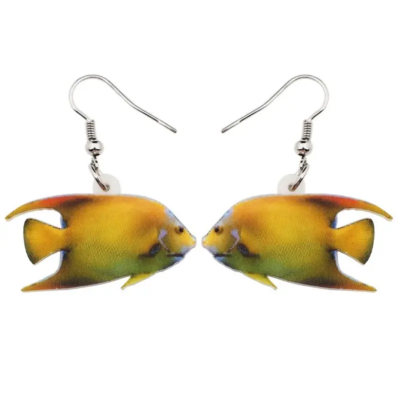 Angelfish Yellow Earrings