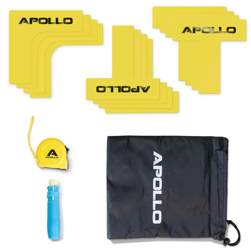 Apollo Court Marker Set - Bodenmarkierung für Badminton, Pickleball & Volleyball