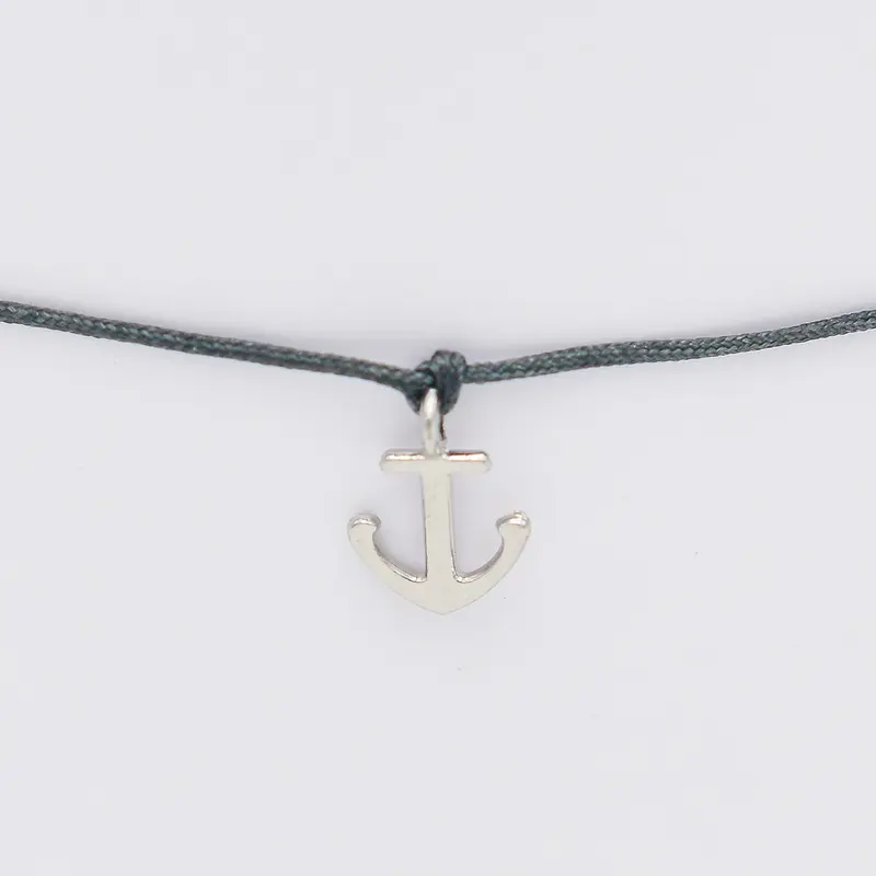 Armband mit Anker Silber und Armband in Grau