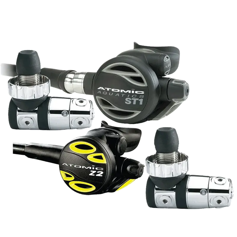Atomic Aquatics Atemregler – Kaltwasser Set Service 1+2 Stufe + Octopus + zus. 1. Stufe
