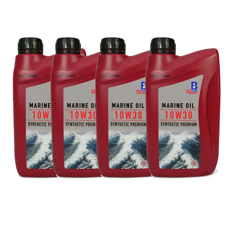 Außenborder Motorenöl Marine Öl Premium 10W30 – 4 Liter / 4-Takt Außenbordmotoren 4x 1 Liter
