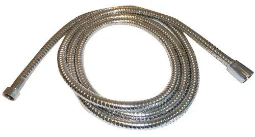 Barka Duschschlauch aus rostfreiem Stahl – flexibel, 4 m, Anschluss 1/2 und 3/8