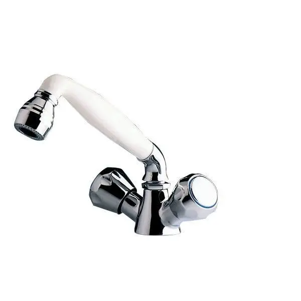 Barka Mischbatterie mit ausziehbarer Handbrause – Warm/Kalt, Brauseschlauch 2,0 m