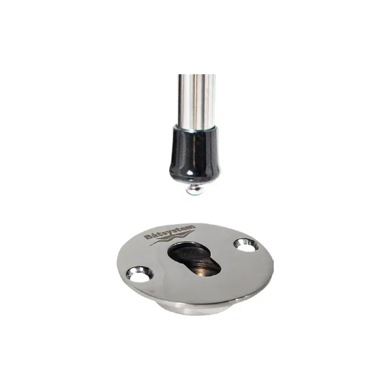 Batsystem Einlass-Beschlag für Bugleiter – Edelstahl A4, D 50 mm
