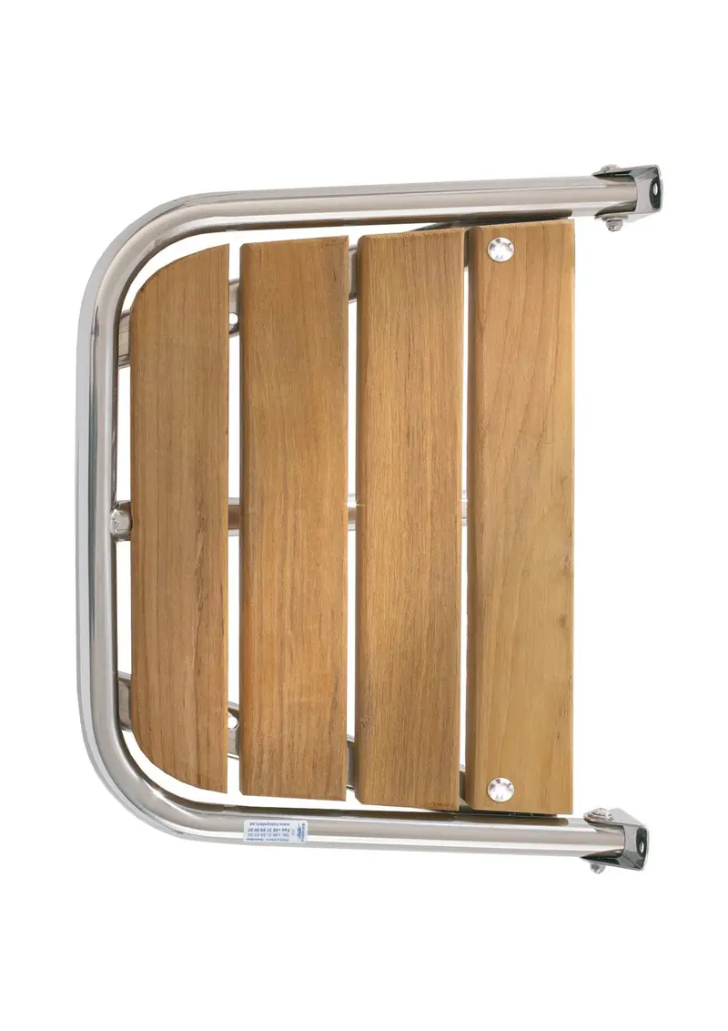 Batsystem Heckplattform für Motorboote – Teak-Trittfläche, 450 × 360 mm