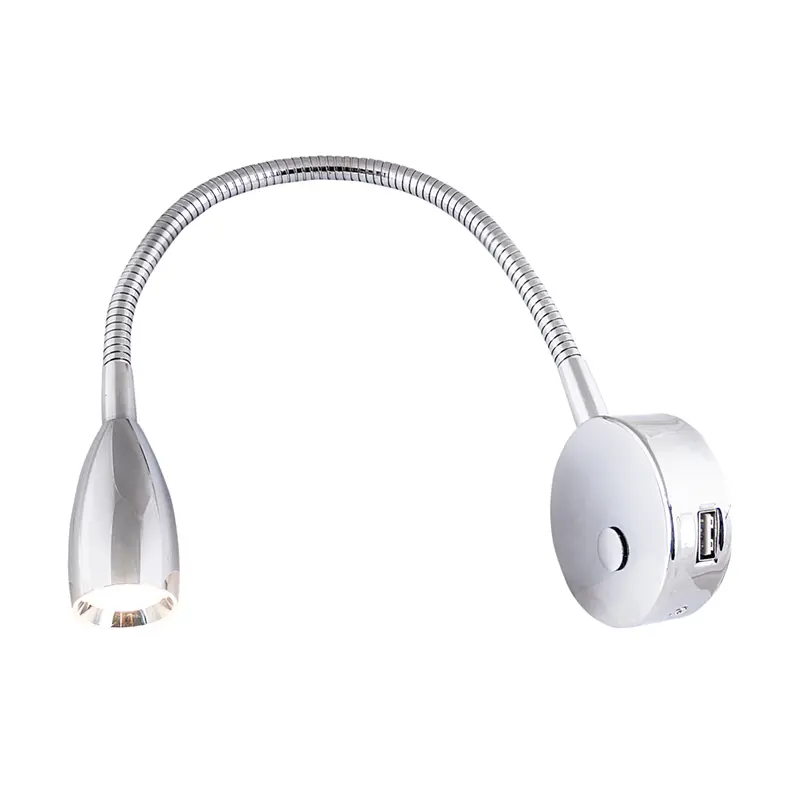 Batsystem Leia LX1 USB – dimmbare LED-Leseleuchte mit flexiblem Arm und USB-Ladeanschluss