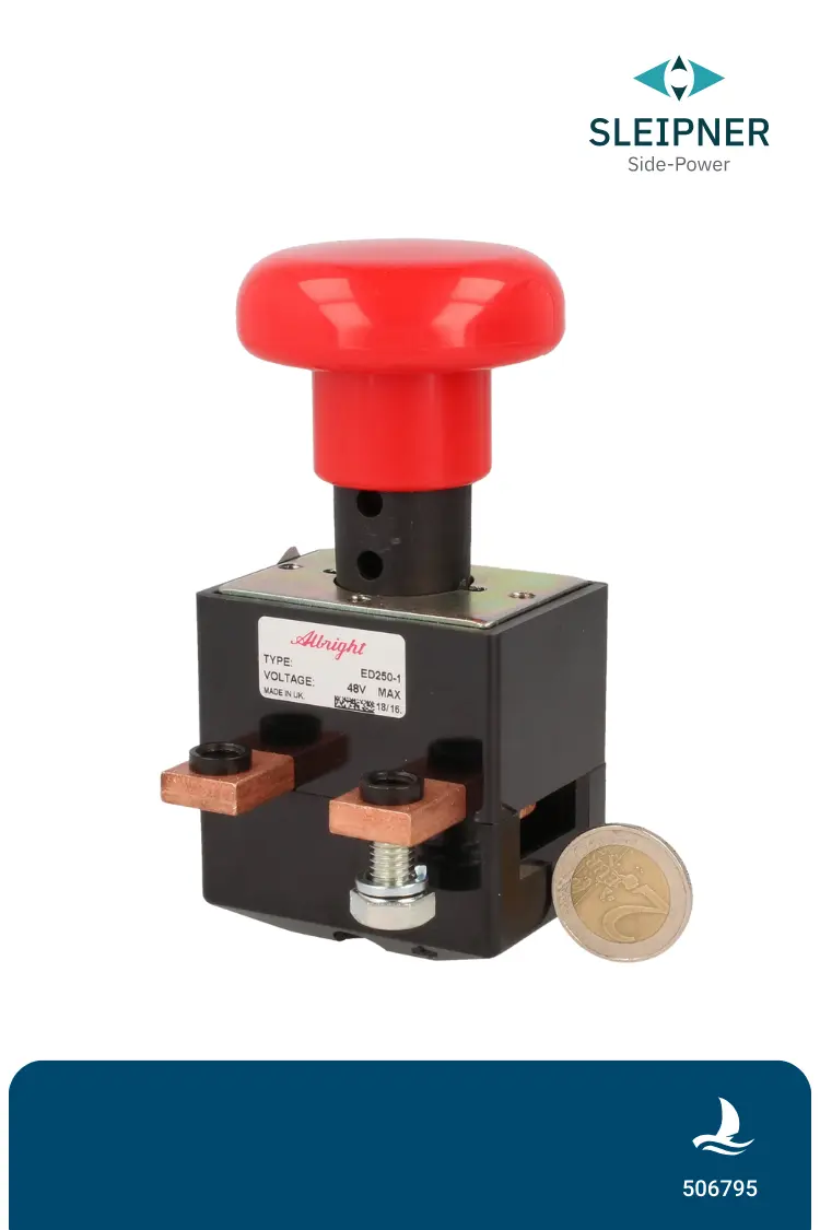 Batterie-Not-Stop-Schalter 1-polig, 500A, 48V