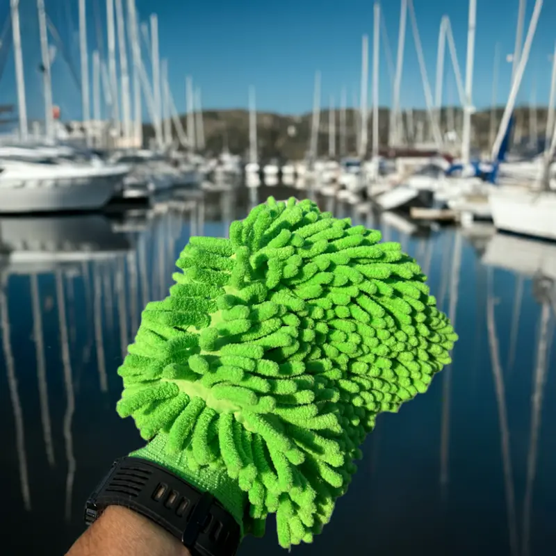 BCC Waschhandschuh grün