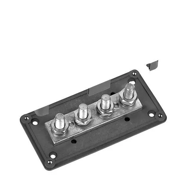 BEP Sammelstützpunkt Heavy Duty – 4 × M10, 300 A, mit Abdeckkappe