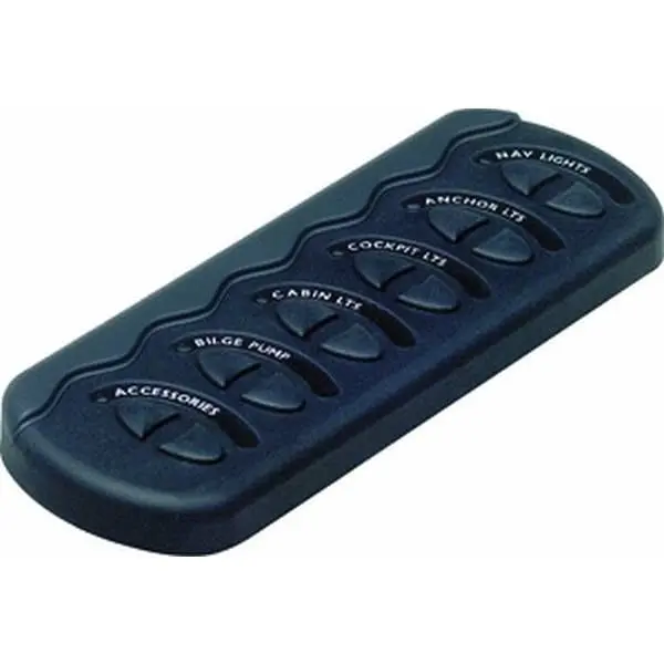 BEP Schalttafel mit 6 Schaltern – wasserdicht IP58, 12 V