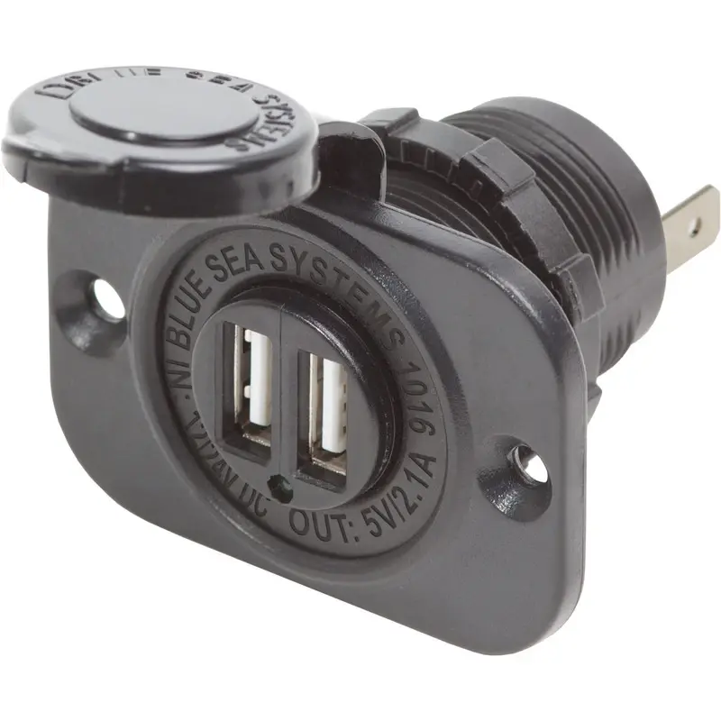 Blue Sea 12/24V Dual USB 2.1A Ladegerät