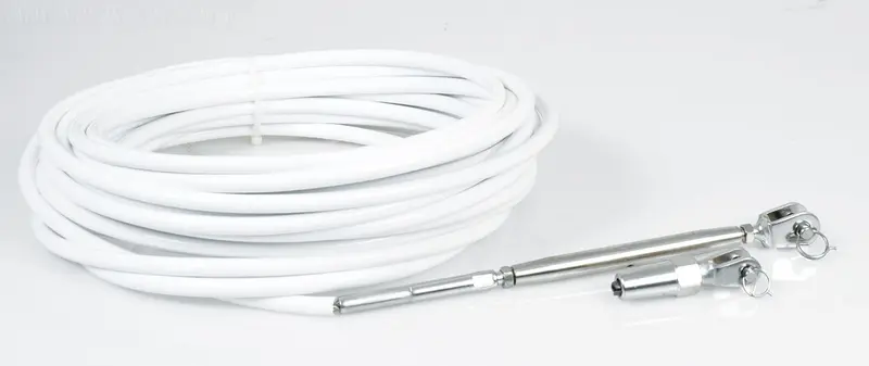 Blue Wave Relingsdraht-Satz komplett – 10 m, PVC-ummantelt, 4 mm
