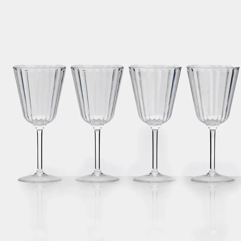 Bruchfeste Weingläser Crystal | 4er-Set, 220 ml