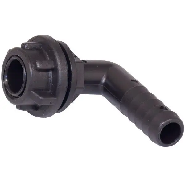 CANSB Schlauchanschlussstutzen 90° – Kunststoff, 3/8″ auf Schlauch-ID 12 mm