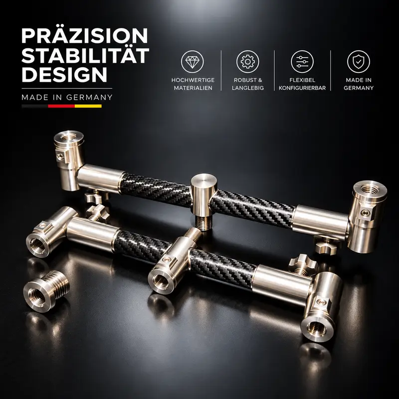 Carbon - V1 Adjustable 2-Rod Buzzer Bar Quick-Change Set