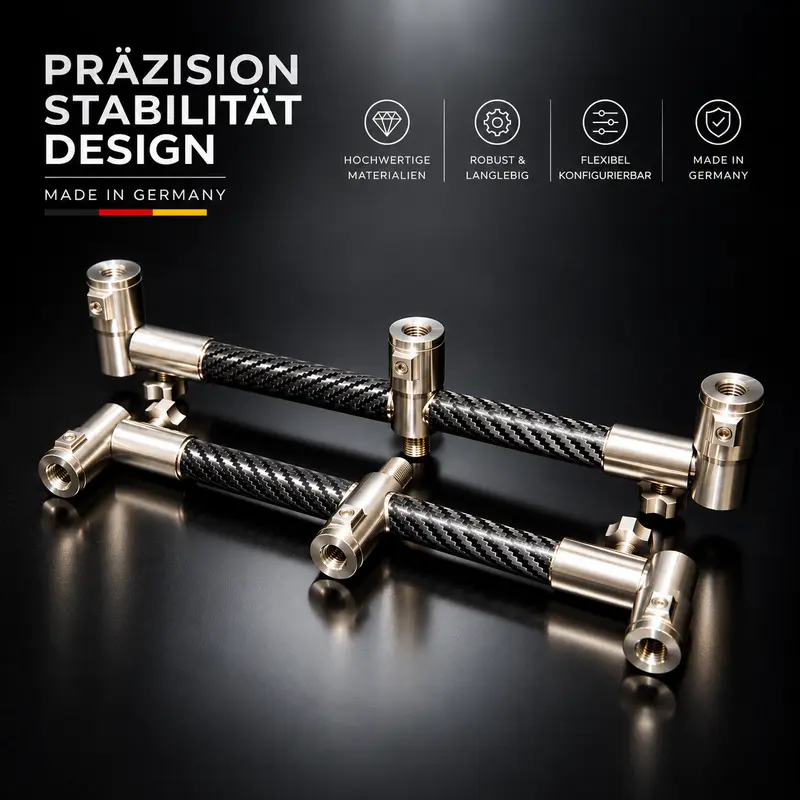 Carbon - V1 Adjustable 3-Rod Buzzer Bar Quick-Change Set