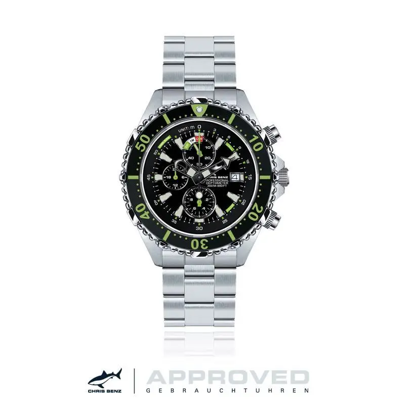 CHRIS BENZ DEPTHMETER CHRONOGRAPH 300M APPROVED