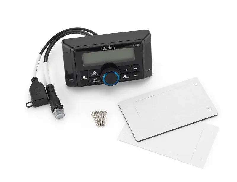 Clarion CMR-20 kabelgebundene Marine-Fernbedienung mit LCD-Display