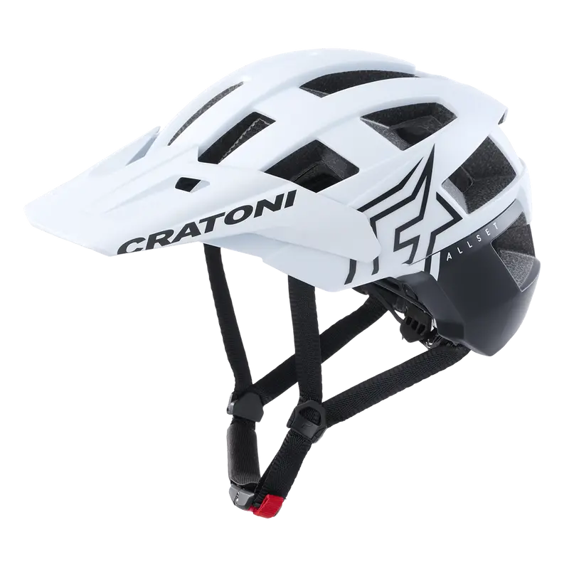 Cratoni AllSet Pro MTB Helm white-black matt