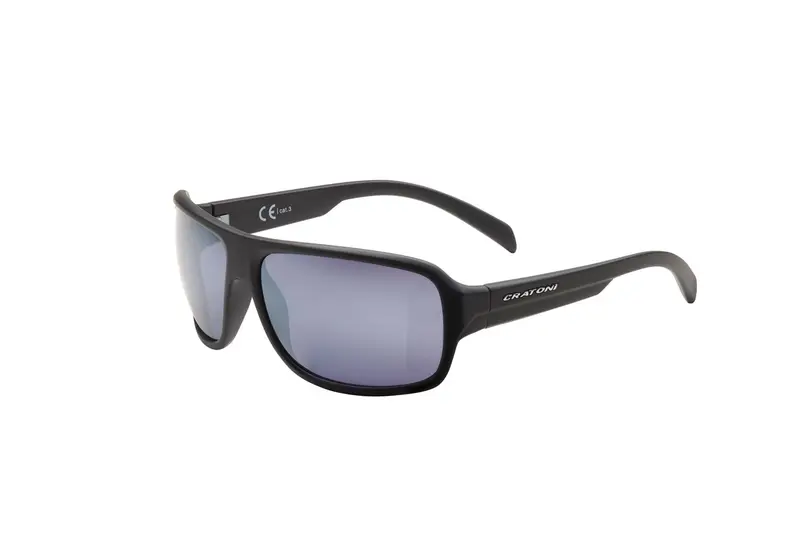 Cratoni C-Ice COLOR+ Lifestyle - black matt + grey-blue with silver mirror