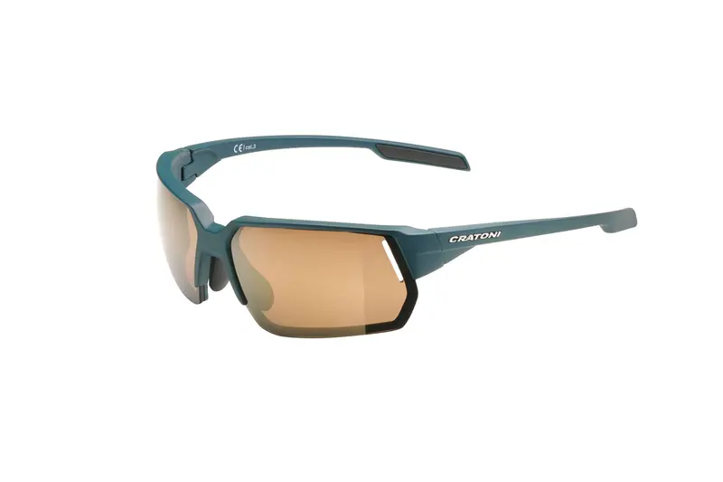 Cratoni C-Lite COLOR+ Sport petrol matt + amber with gold mirror