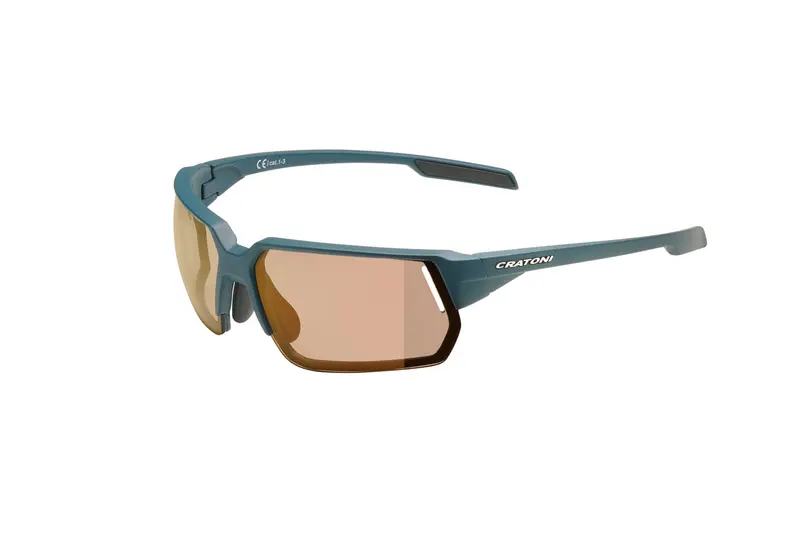 Cratoni C-Lite NXT Photochromic petrol matt + clear with gold mirror