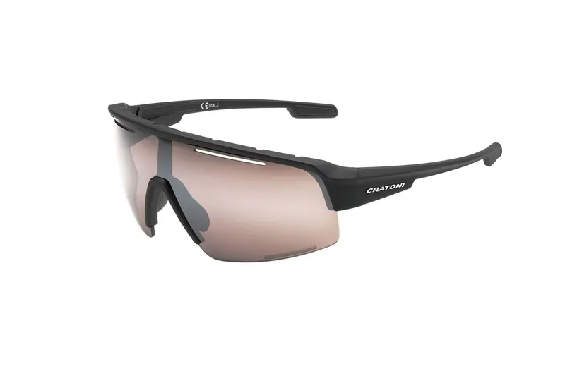 Cratoni C-Matic COLOR+ Sport black rubber + amber with silver mirror