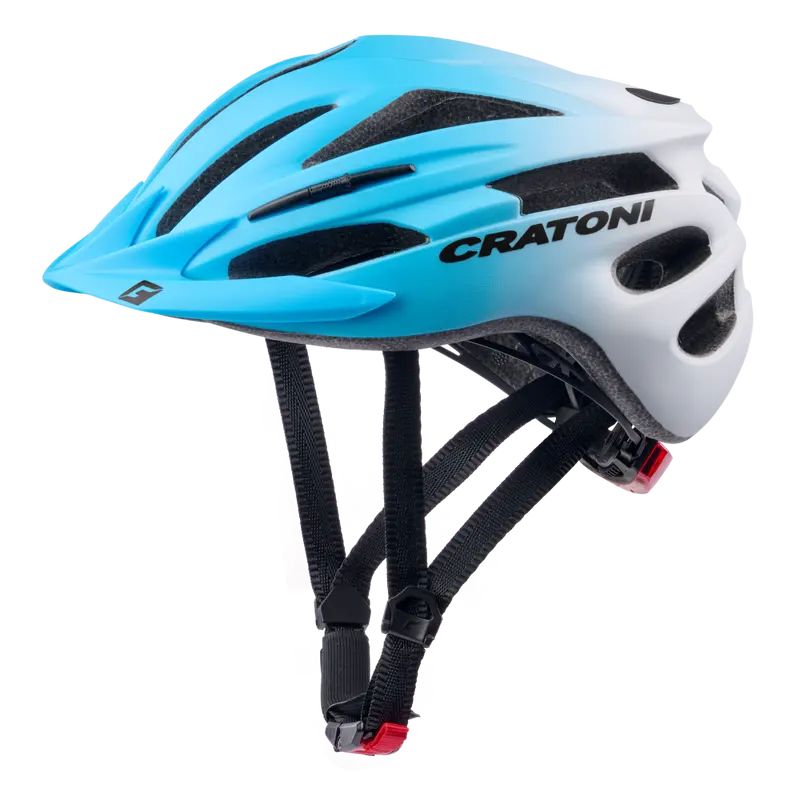 Cratoni Pacer Jr Kinder Fahrradhelm blue-white matt