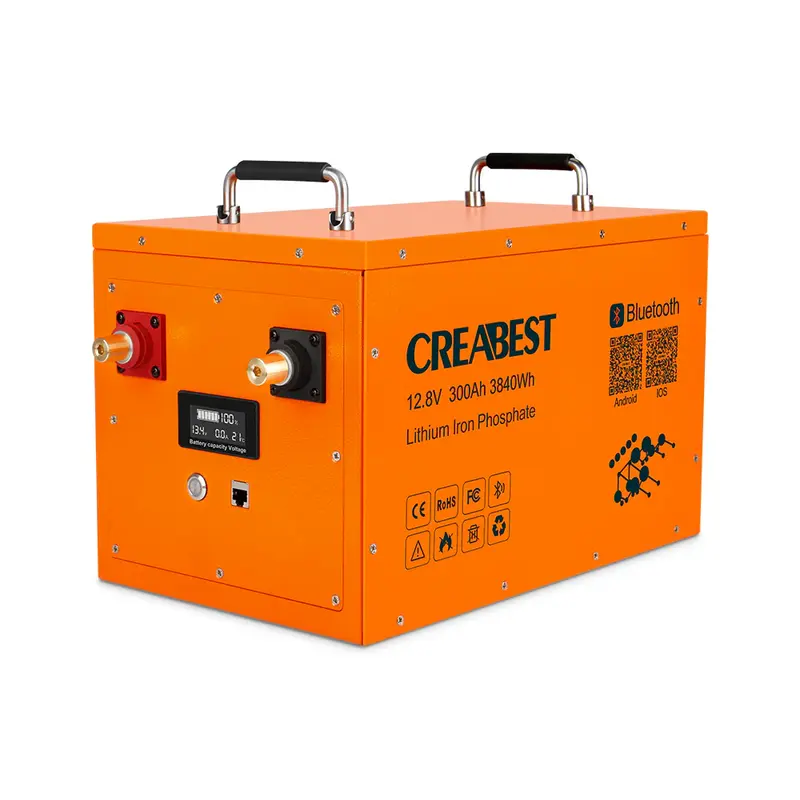 CREABEST LiFePO4 Akku 300Ah 12.8V für Wohnmobil, Wohnwagen, Camping, Solaranlagen, Off-Grid, Backup Stromversorgung mit Bluetooth Preis exkl. MwSt. DE