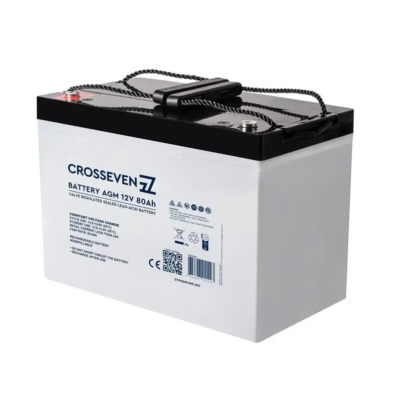 Crosseven Batterie AGM 12 V 80 Ah